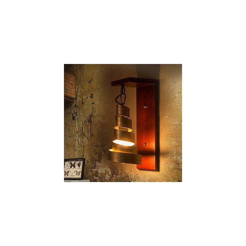 Antique Wood Wall Sconces 1 Light