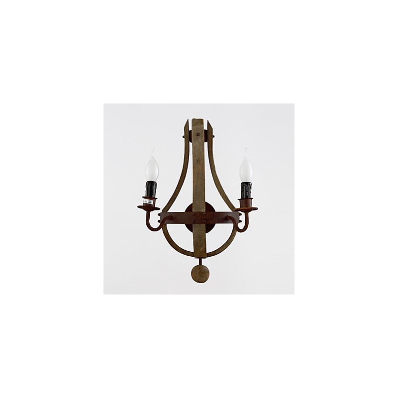 Mini Style Wall Sconces Rustic Lodge Wood Bamboo