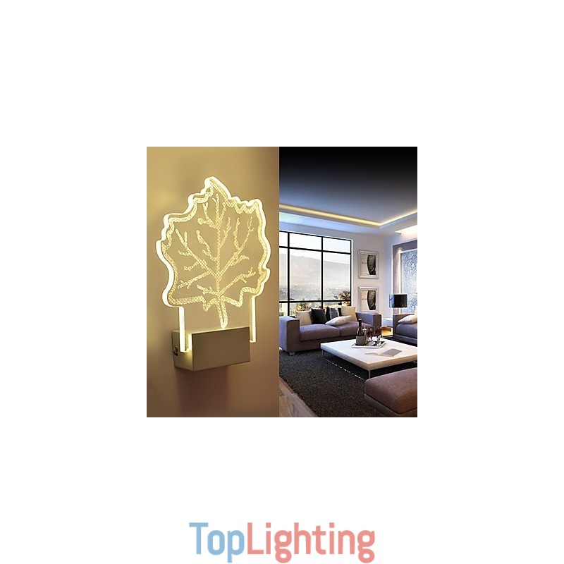 Acrylic Wall Lamp PVC Lamp Light Chip Modern Contemporary Metal