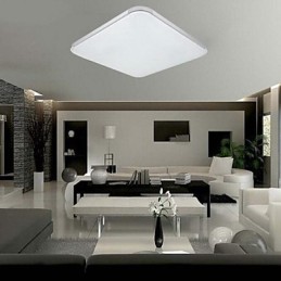 Modern Contemporary Electroplated Metal Flush Mount Garage