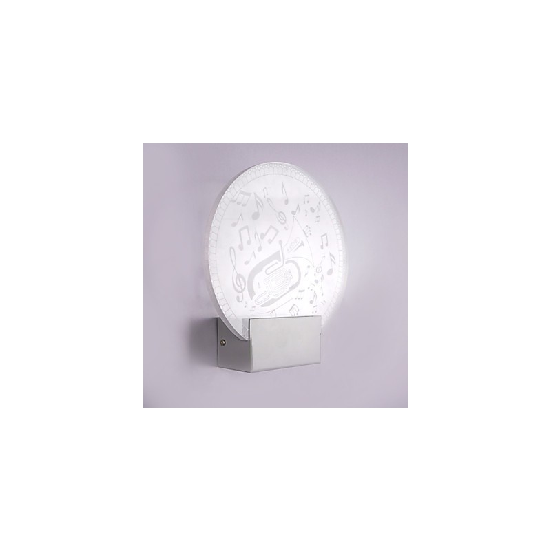 Acrylic Wall Lamp PVC Lamp Light Modern Contemporary Metal
