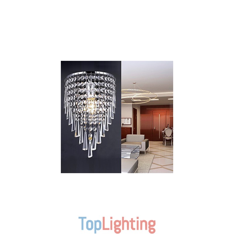 Classy Crystal Wall Light with 1 Light