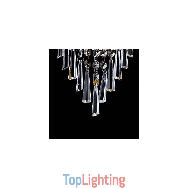 Classy Crystal Wall Light with 1 Light