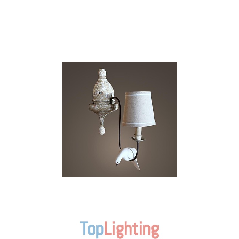 Mini Style Wall Sconces Country Wood Bamboo