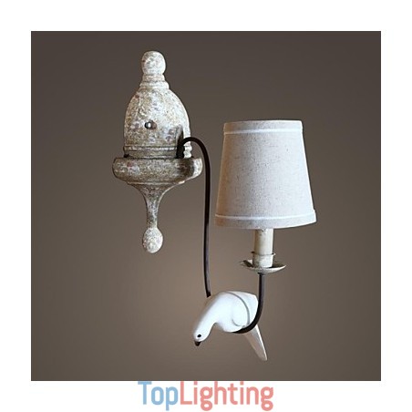 Mini Style Wall Sconces Country Wood Bamboo Mini Style Wall Sconces Country Wood Bamboo