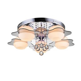 Remoter Control 5 Lights with Blue Redss Modern Ceiling Light Flush Mount