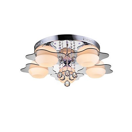 Remoter Control 5 Lights with Blue Redss Modern Ceiling Light Flush Mount Remoter Control 5 Lights with Blue Redss Modern Ceiling Light Flush Mount