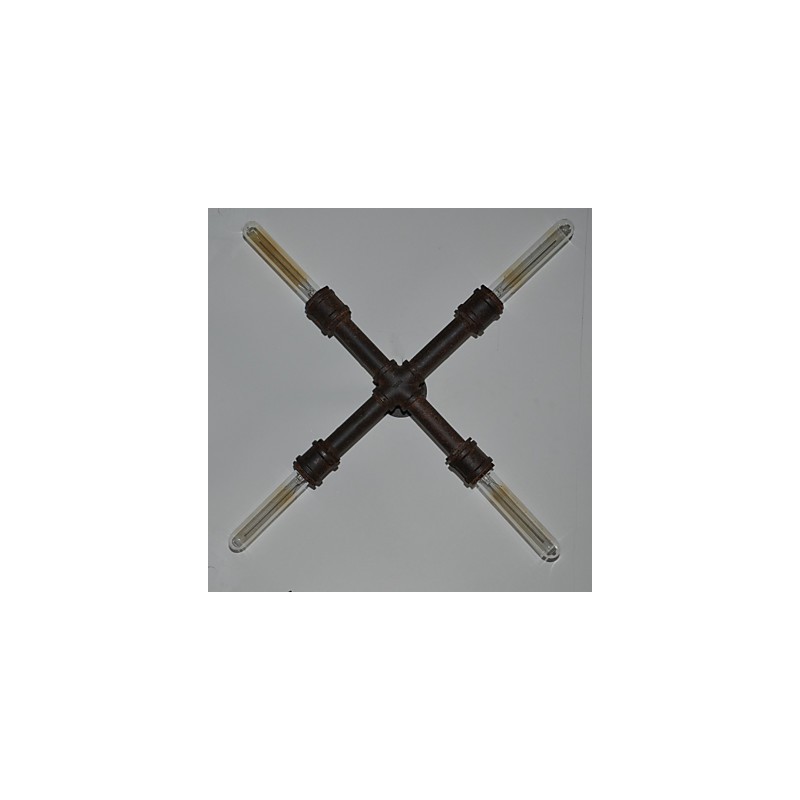 Industrial retro pipe wall
