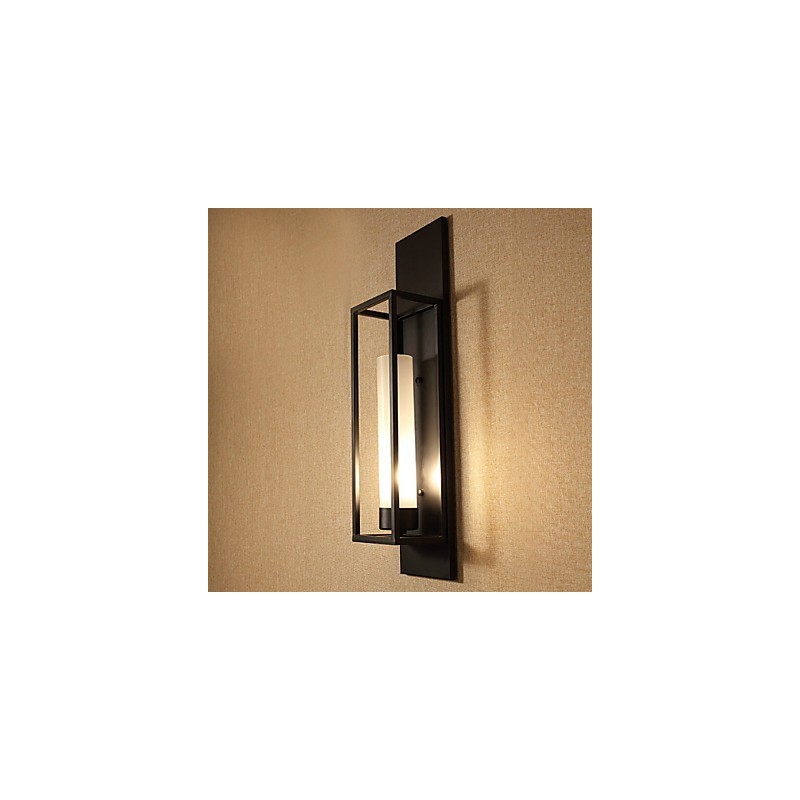 Wall Lights Wall Sconces Rustic Lodge Metal Dinning Room Bedroom Reading Room Metal+Glass