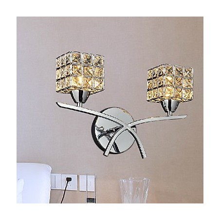 Modern Crystal Wall Light In 2 Lights Modern Crystal Wall Light In 2 Lights