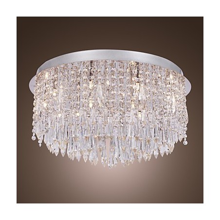 Modern Contemporary Crystal Chrome Flush Mount Modern Contemporary Crystal Chrome Flush Mount