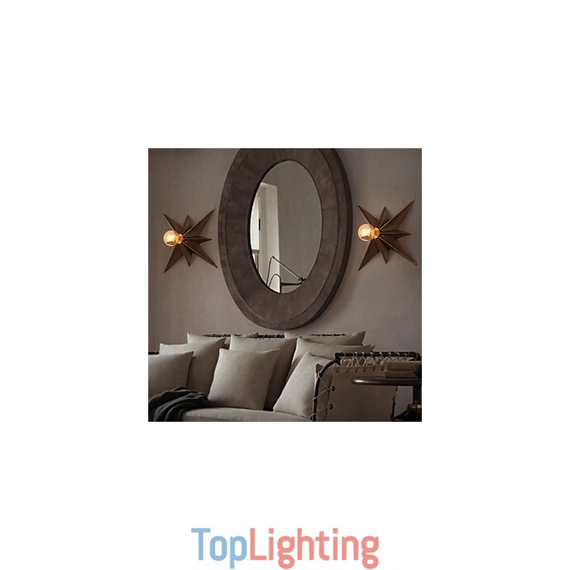 Brief Five Pointed Star Lighting Personalized Modern Wall Light Child Housing Lamps
