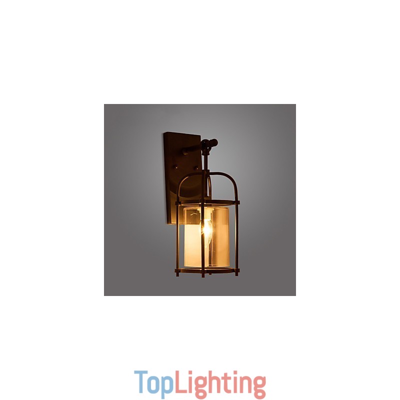 Creative Industrial Look Lamps North America Style Wall Lamps with Edison Flute Bulb Inside Bar Decoration Lights