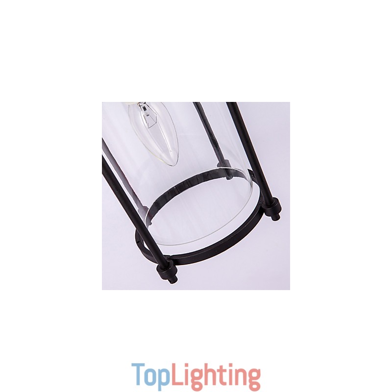 Creative Industrial Look Lamps North America Style Wall Lamps with Edison Flute Bulb Inside Bar Decoration Lights