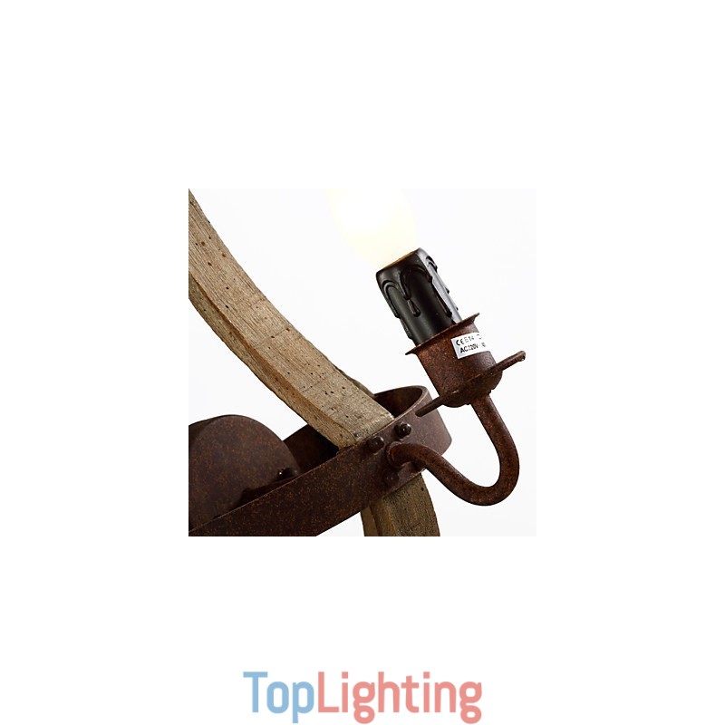 Mini Style Wall Sconces Rustic Lodge Wood Bamboo