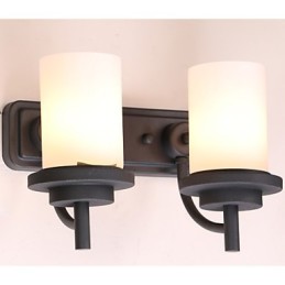 2*Retro Iron Classic Style Wall light in Painting Processing with Frosted glass