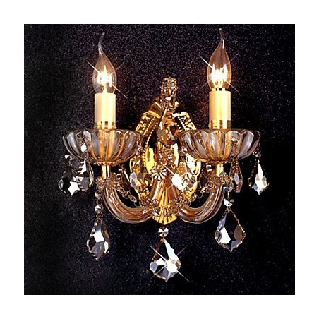 Elegant Crystal Wall Light with 2 Lights Elegant Crystal Wall Light with 2 Lights