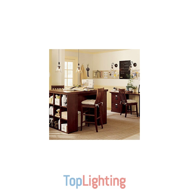 Nature Inspired Iron Wall Light with Transparent Glass Shade