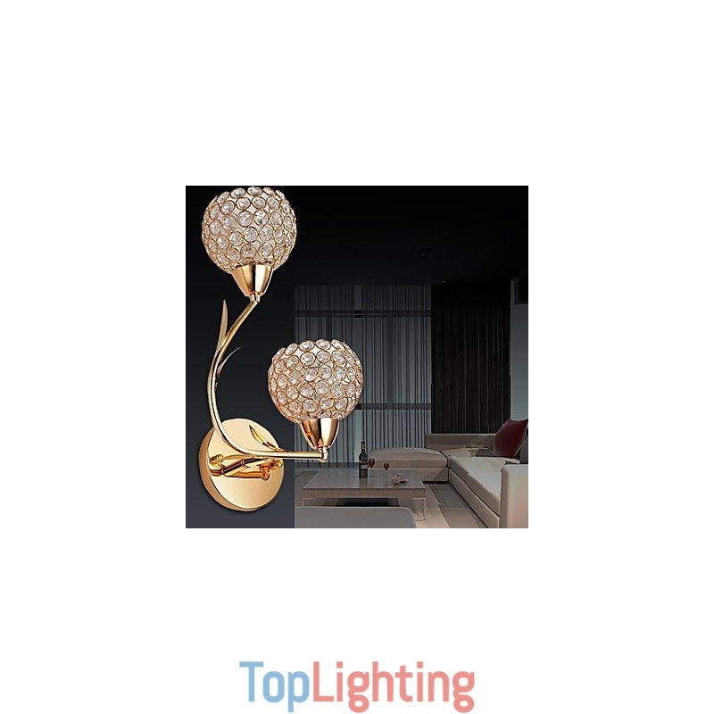 Crystal Wall Sconces Modern Contemporary Metal