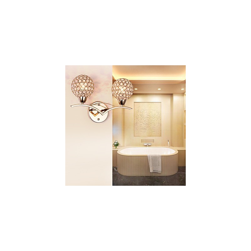Wall Sconces Reading Wall Lights Crystal Mini Style Modern Contemporary Metal