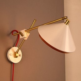 Rural Industrial Wind Restoring Ancient Ways Wrought Iron Rocker Arm Folded Wall Lamp Lights