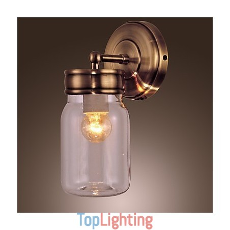 Rustic Wall Light In Bottle Shape Rustic Wall Light In Bottle Shape