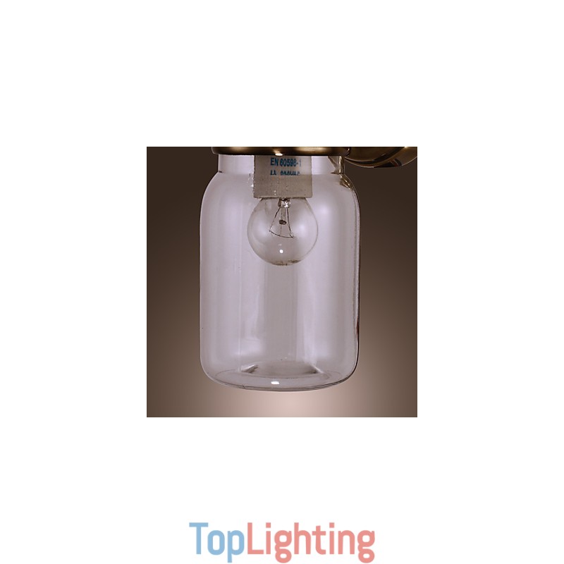 Rustic Wall Light In Bottle Shape