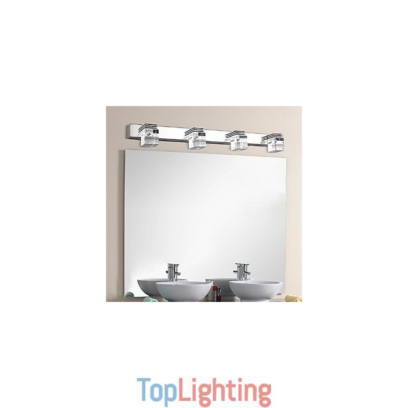Wall Sconces Bathroom Lighting Wall Washers Crystal Mini Style Modern Contemporary Metal