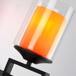 Retro Glass Simple Single Head Wall Lamp Light Wall Sconces Crystal Modern Contemporary Metal