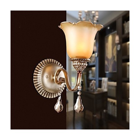Europe Type Restoring Ancient Ways Wrought Iron Bedroom Crystal Glass Wall Lamp Light Europe Type Restoring Ancient Ways Wrought Iron Bedroom Crystal Glass Wall Lamp Light