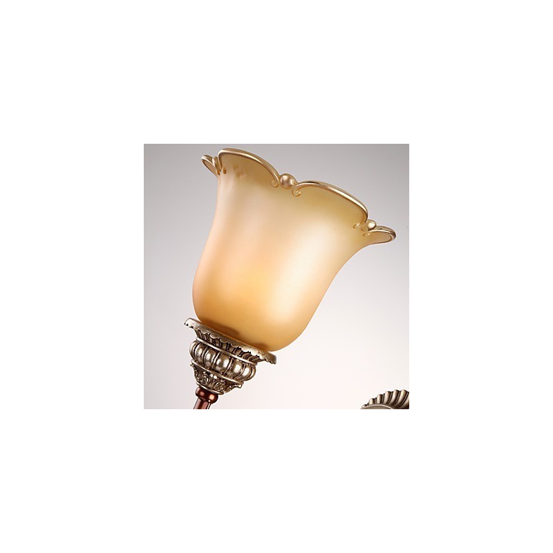 Europe Type Restoring Ancient Ways Wrought Iron Bedroom Crystal Glass Wall Lamp Light