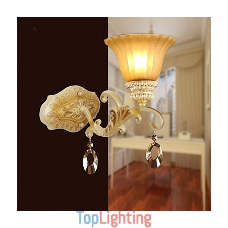 Europe Type Restoring Ancient Ways Wrought Iron Bedroom Crystal Glass Wall Lamp Light Europe Type Restoring Ancient Ways Wrought Iron Bedroom Crystal Glass Wall Lamp Light