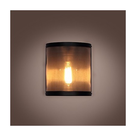 Vintage Style Simplicity steel Wire Mesh and Metal Wall Sconce Living Room Hallway Attic Garage Basement Wall Lamp Vintage Style Simplicity steel Wire Mesh and Metal Wall Sconce Living Room Hallway Attic Garage Basement Wall Lamp