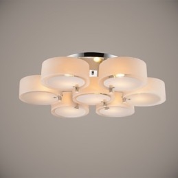 Flush Mount Modern Contemporary 7 Lights Ceiling Light Metal