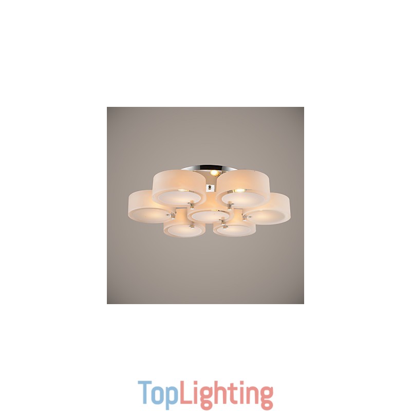 Flush Mount Modern Contemporary 7 Lights Ceiling Light Metal