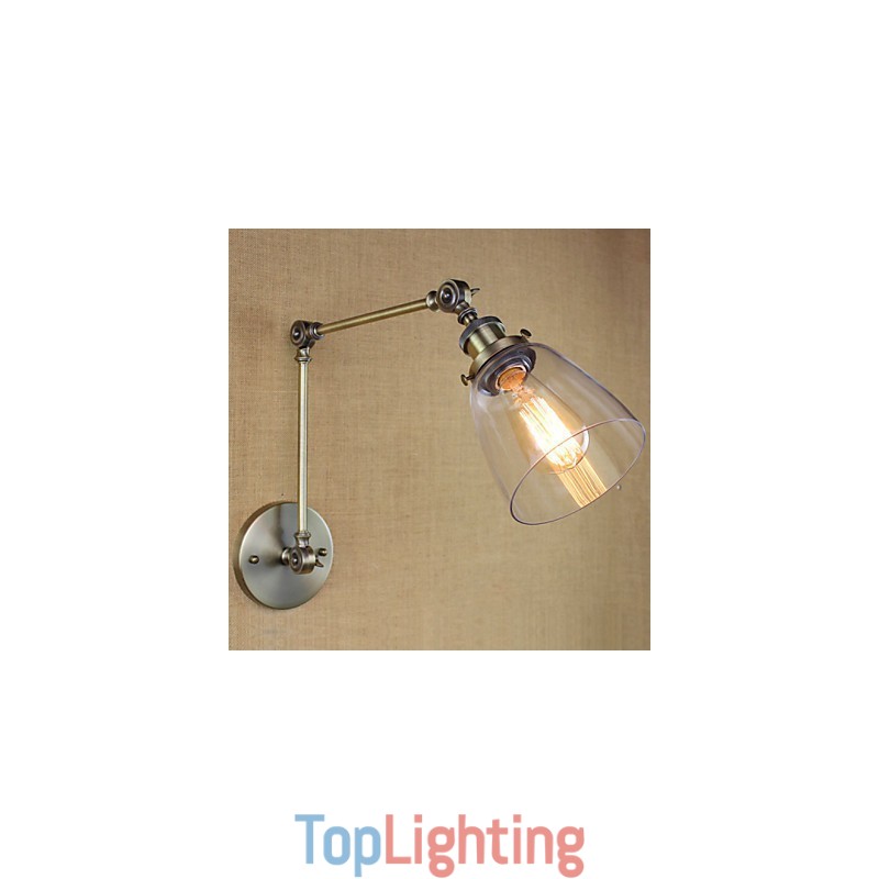 Retro Vintage Exclusive Hotel Lobby Bedroom Bedside RACK Antique Bronze Decorative Wall Sconce