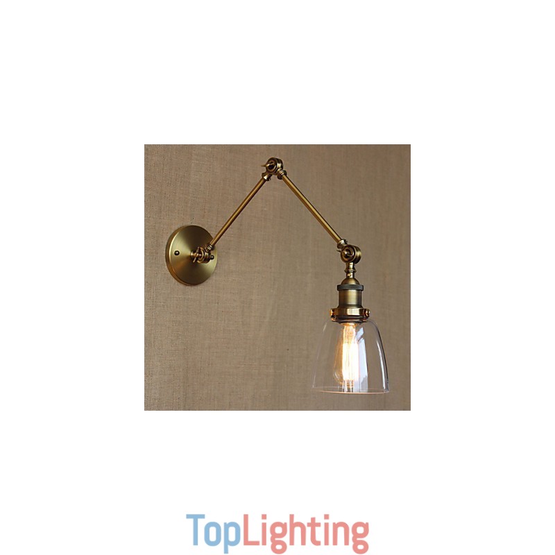 Retro Vintage Exclusive Hotel Lobby Bedroom Bedside RACK Antique Bronze Decorative Wall Sconce