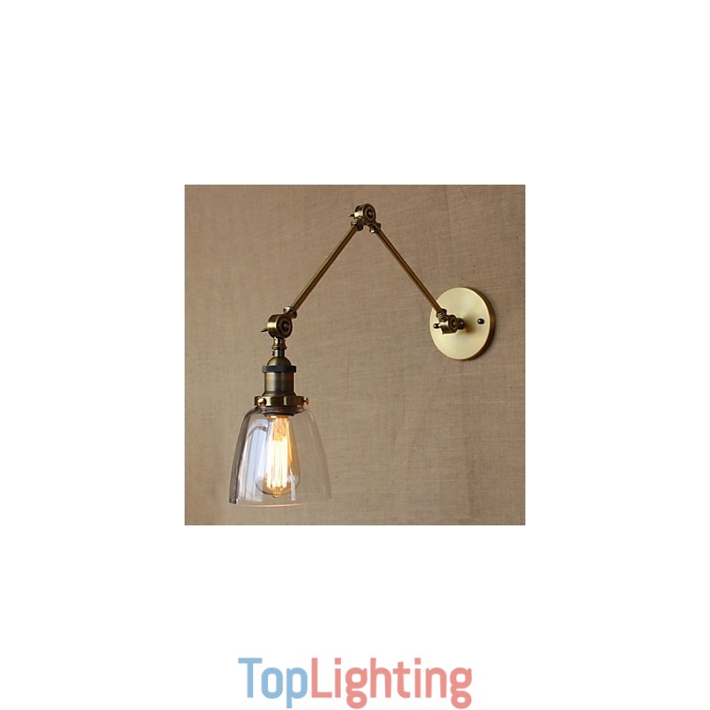 Retro Vintage Exclusive Hotel Lobby Bedroom Bedside RACK Antique Bronze Decorative Wall Sconce