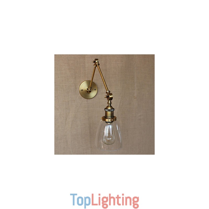 Retro Vintage Exclusive Hotel Lobby Bedroom Bedside RACK Antique Bronze Decorative Wall Sconce