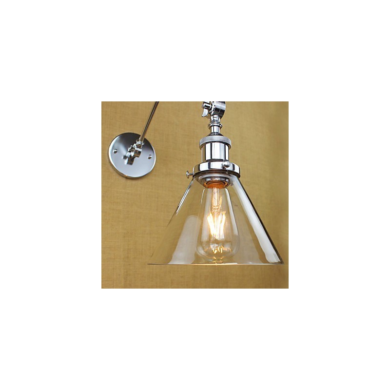 Silver Mediterranean Village complex decorative wall sconce