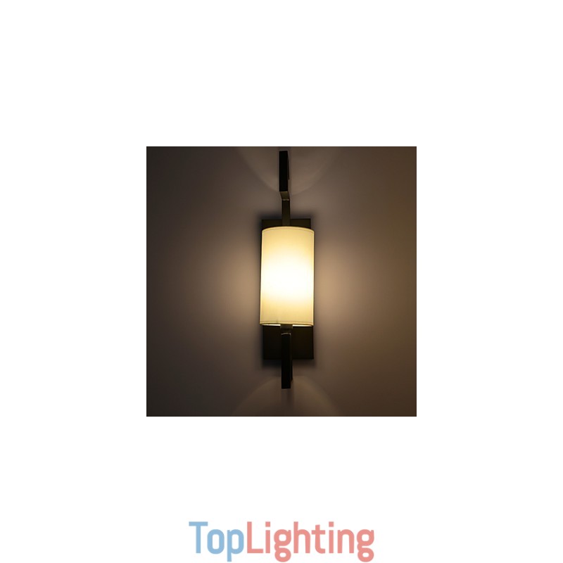 Modern American Style Antique Lamp Living Room Bedroom Hotel Rooms White Cloth Wall Lamp