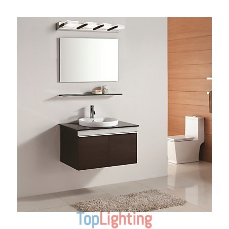 Square Mirror Lamp Stainless Steel And Acrylic