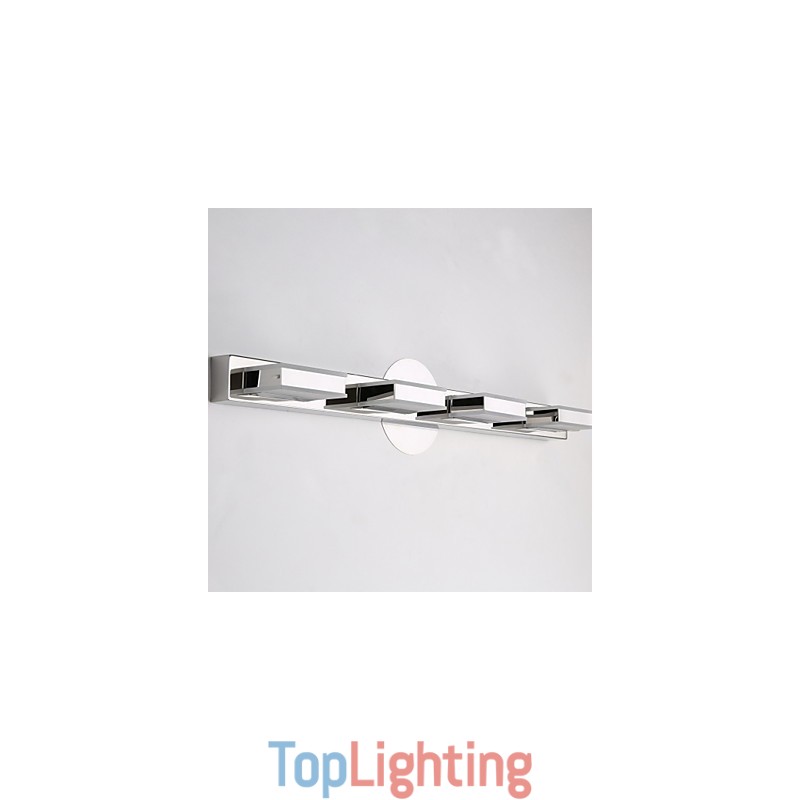 Square Mirror Lamp Stainless Steel And Acrylic