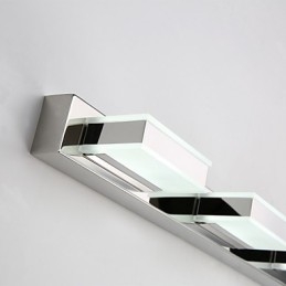 Square Mirror Lamp Stainless Steel And Acrylic