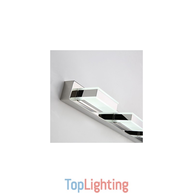 Square Mirror Lamp Stainless Steel And Acrylic