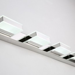 Square Mirror Lamp Stainless Steel And Acrylic