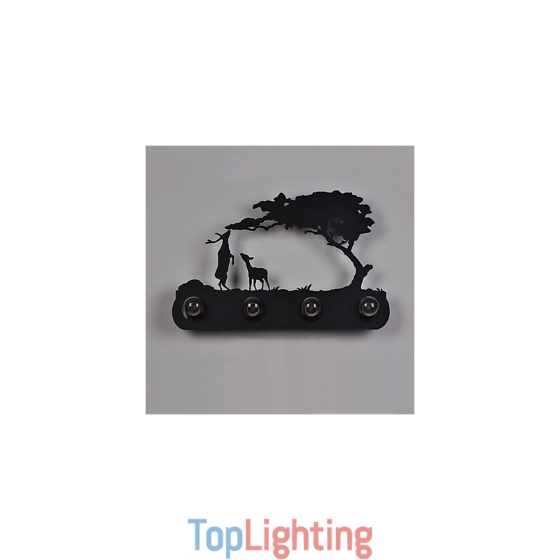 4 Lights American Village Pastoral LOFT Style Bedroom Aisle Iron Retro Wall Lamps