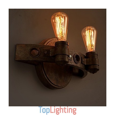 30*20CM 10 15㎡Loft American Creative Restoring Ancient Ways Wrought Iron Full Moon Machetes Wall Lamp Lights 30*20CM 10 15㎡Loft American Creative Restoring Ancient Ways Wrought Iron Full Moon Machetes Wall Lamp Lights