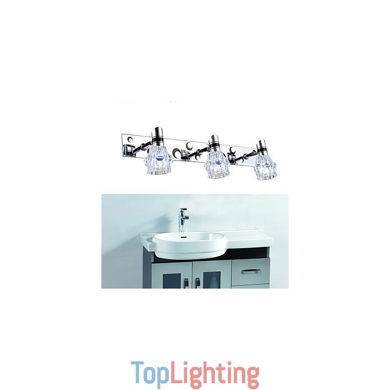New Arrived Wash Wall Lighting Single Color White Lamp For Mirror Front Hardware Metal Plate Bathroom Wall Light