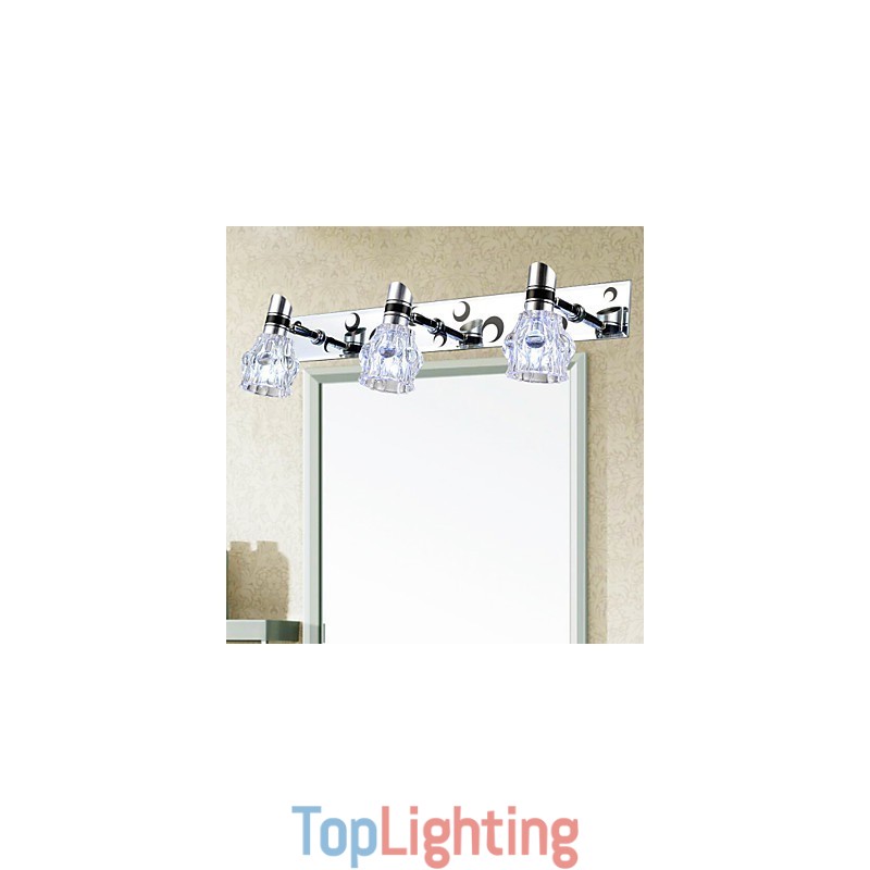 New Arrived Wash Wall Lighting Single Color White Lamp For Mirror Front Hardware Metal Plate Bathroom Wall Light